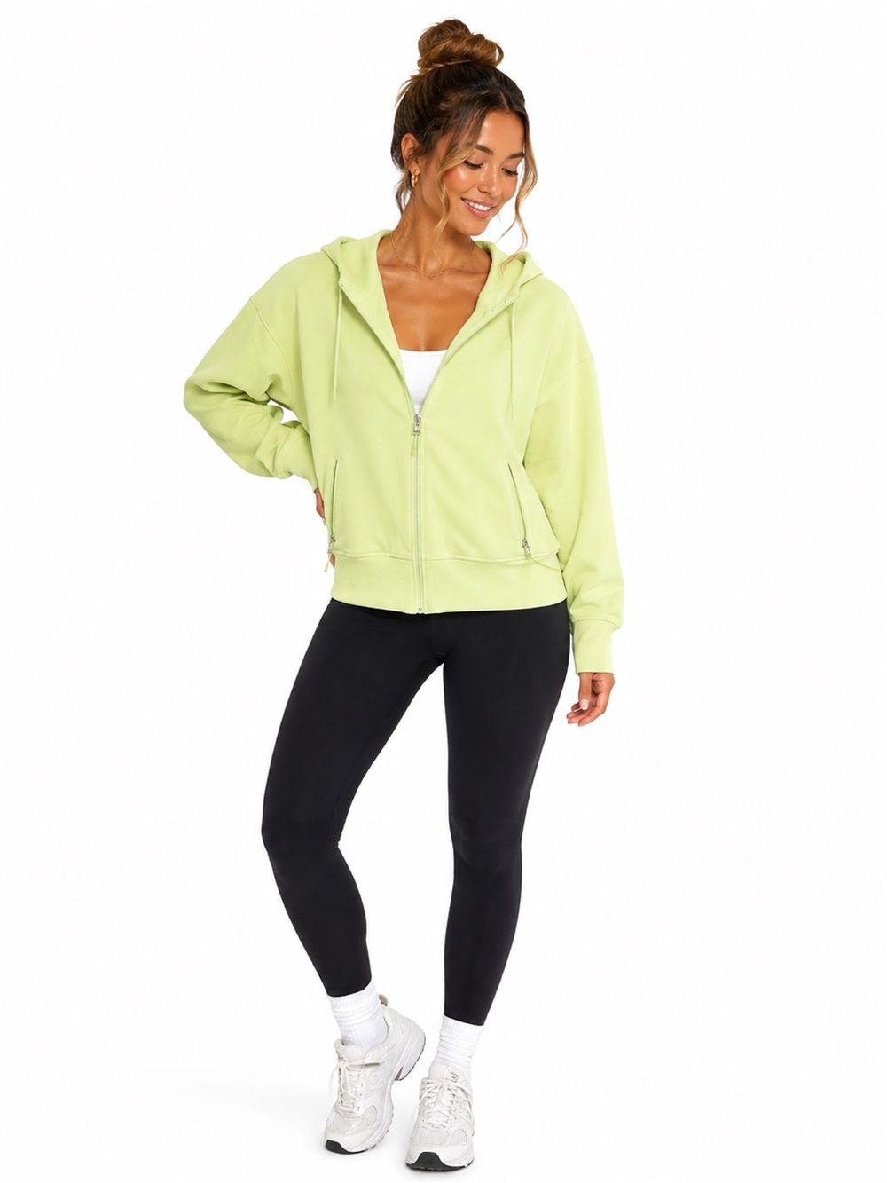 Old Navy Lime Green Zip Hoodie